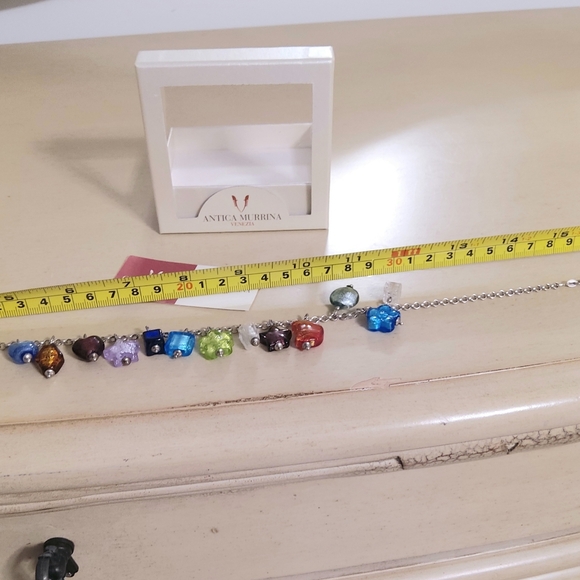 ANTICA MURINA Venezian Made Multicolor Glass Necklace & Bracelet - Picture 4 of 12